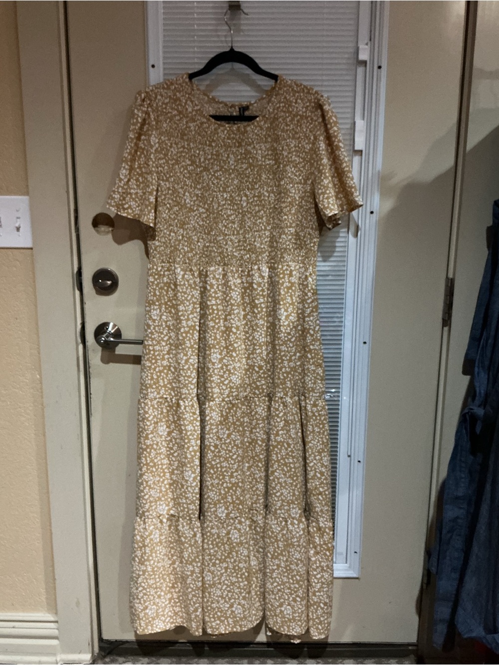Magic Yellow Floral Tiered Maxi Dress